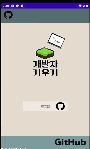 Raise Developer 로그인 화면